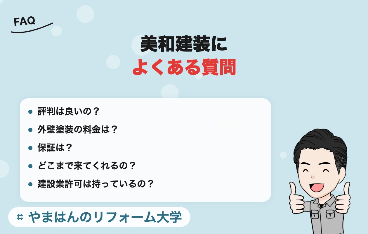 美和建装によくある質問