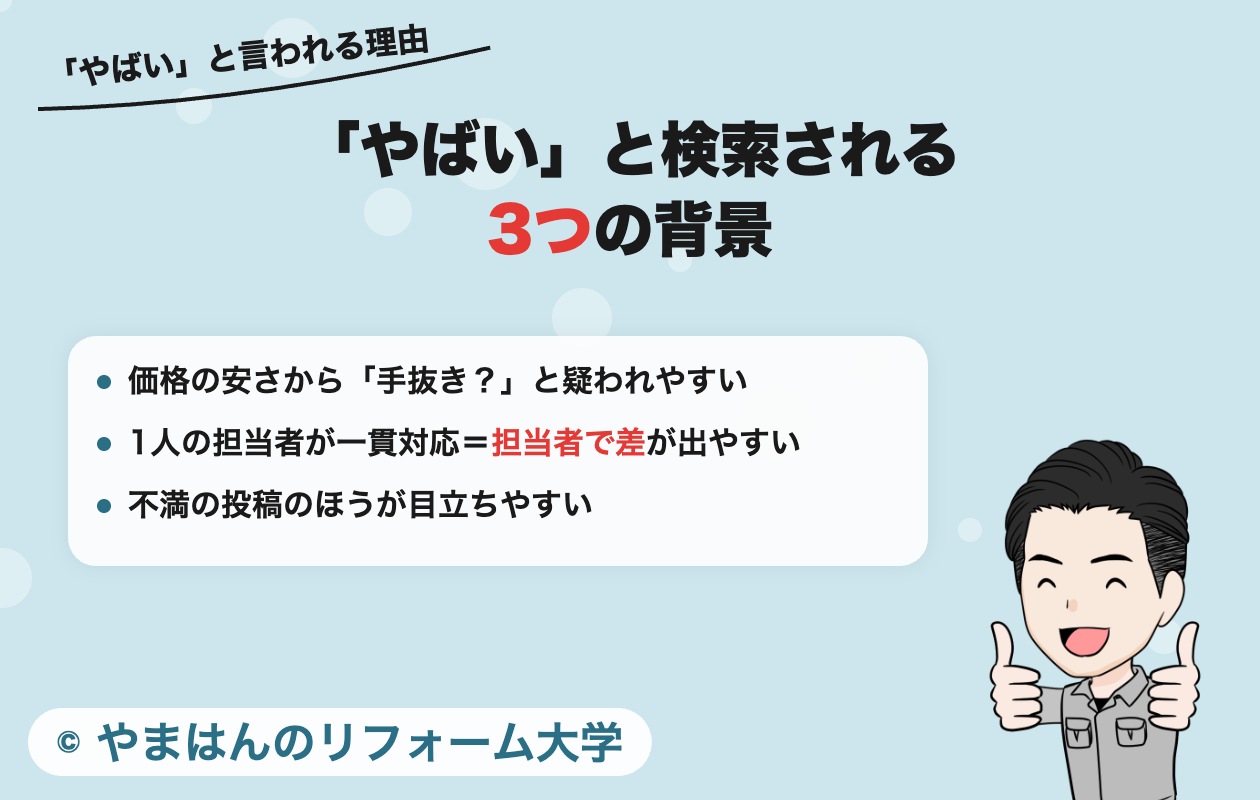 ニッカホームが「やばい」と検索される3つの背景